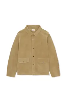 Замшевая куртка с накладными карманами Fortela, бежевый