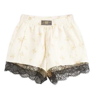 Эластичные шорты хаботай из вискозы с принтом Ganni, белый