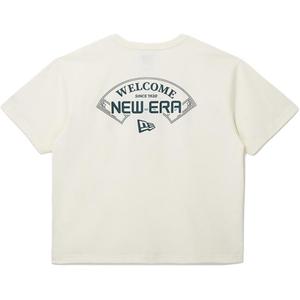 Футболка с рукавом дроп-шоулдер женская New Era, белый