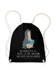 Mr. & Mrs. Panda Черная сумка-шоппер с изображением пингвина и надписью