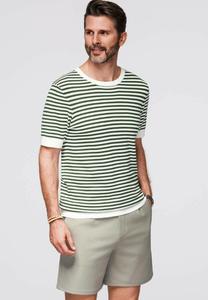 Футболка Ombre WITH NAUTICAL STRIPES , Olive And White/Olive