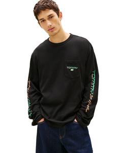 Свободная футболка с длинным рукавом 26SS