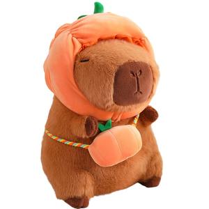 Плюшевая игрушка капибара с овощами для снятия стресса, высота 28см/40см G.DUCKKIDS