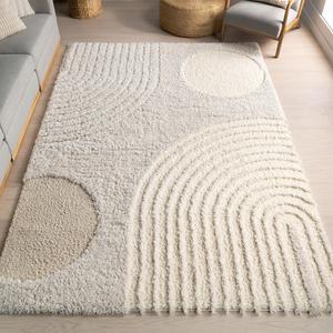 nuLOOM Gloria Abstract Shag ковер, 244 x 244 см, beige
