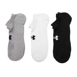 Женские носки до щиколотки 3 пары Under Armour, черный/белый/серый