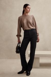 Прямые брюки-слоун Banana Republic, черный