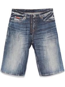 Martine Rose джинсовые шорты с нашивкой-логотипом, синий