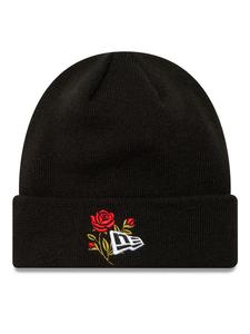 Шапка New Era Rose Icon Cuff Knit Beanie 60580728, черный