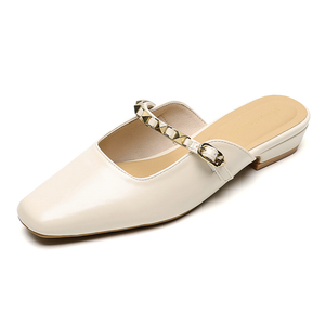 Женские сандалии с закрытым носком и резиновой подошвой, шипами, противоскользящие Lan Miao, Apricot