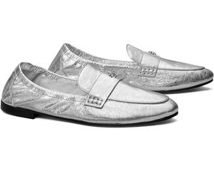 Лоферы Tory Burch Ballet Loafer, цвет Shiny Silver