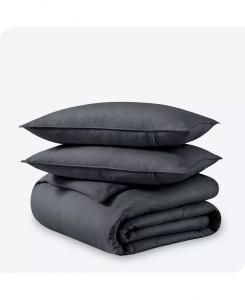 Комплект льняных пододеяльников King/California King Bare Home, синий