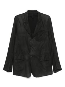 Пиджак с жатым эффектом Masnada, черный