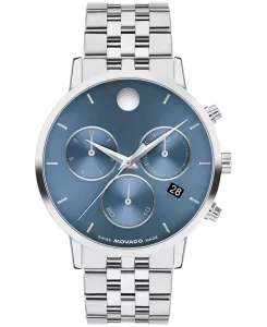 Мужские часы Museum Classic Swiss Quartz Chronograph из нержавеющей стали, 42 мм Movado