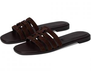 Сандалии Tory Burch Ines Cage Slide, цвет Dark Cocoa/Dark Cocoa