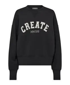 Стильная толстовка в стиле ретро-студенчества. Mos Mosh, черный