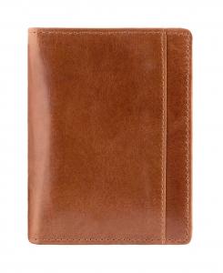 Мужской кошелек Casablanca Collection с защищенным RFID-центром и уникальным вертикальным крылом Mancini