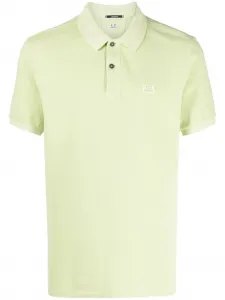 Рубашка поло из ткани пике с логотипом C.P. Company, зеленый