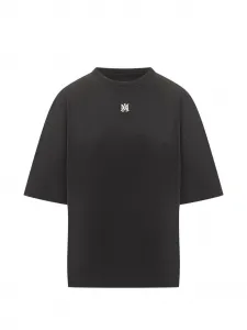 Футболка с вышитым логотипом AMIRI, черный
