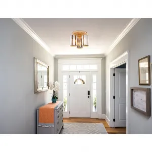 Потолочный светильник RUN E27 1 шт., люстра с кристаллами, для гостиной Nowa, коричневый