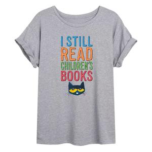 Большая футболка с рисунком кота Пита для юниоров «Я все еще читаю» Licensed Character