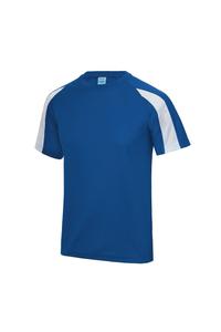 Простая спортивная футболка с контрастным принтом Just Cool, синий