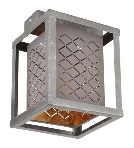 Потолочный светильник Globo, 17x17x22,5 см, серый/серебристый/золотой