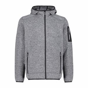 Мужская флисовая куртка CMP с фиксированным капюшоном, трикотажная куртка 3H60847N