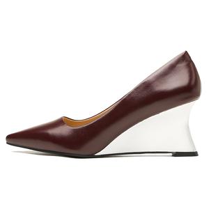 Ainer cat Wedge Heel High Heels 7cm женские Ainer-cat, бордовый