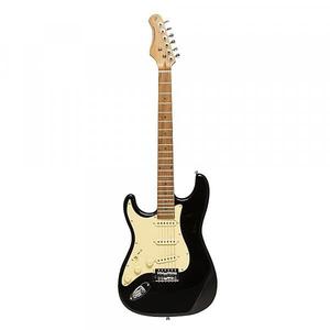 Электрогитара Stagg SES-55 BLK LH Solid Paulownia Body Tempered Maple Neck 6-String Electric Guitar For Lefty Play