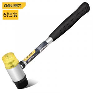 Deli Deli, 6 предметов, молоток для установки ручки из стальной трубы, резиновый молоток, резиновый молоток для установки, молоток для плитки, 40 мм, DL5340