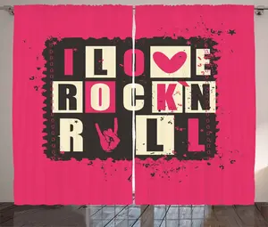 Штора ABAKUHAUS в стиле ретро, винтажные шероховатые буквы, присборенная тесьма для спальни с петлями и крючками, 280 x 225 см, цвет: антрацитовый, серый, бежевый, розовый Abakuhaus