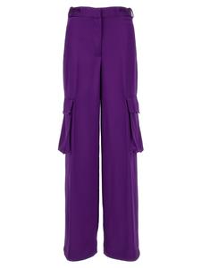 Атласные карго-брюки VERSACE, фиолетовый