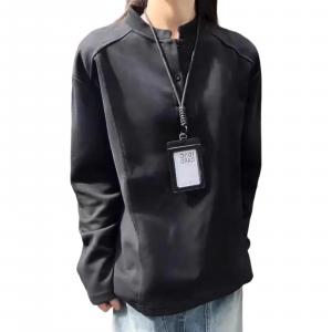 Свитшот Unisex Henry Collar Moderate Regular NEVER RULE, черный