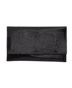 Женский клатч с кристаллами Nina, черный