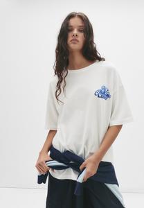 Футболка PULL&BEAR Print T-shirt, Stone