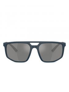 Emporio Armani oversize-frame солнцезащитные очки, синий