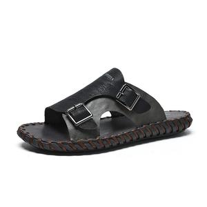 Wolves • Family QUNLANGSHIJIA Устойчивые к запаху и истиранию слайдеры Men's Black