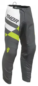 Шахматные брюки молодежного сектора Thor, серый/ярко-желтый