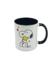 Кружка Peanuts Snoopy Woodstock черного цвета ONOMATO!