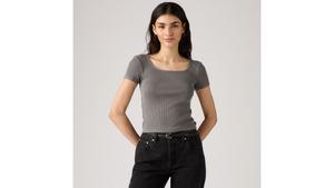 Футболка Essential с квадратным вырезом Levi's, Smoked Pearl - Grey