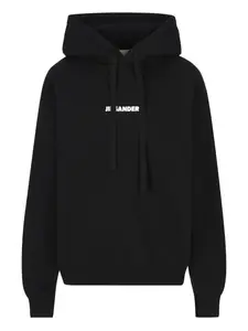 Худи на кулиске Jil Sander, черный