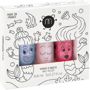 Детский лак для ногтей Water-Based Mermaid 3 Pack Set