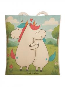 Mr. & Mrs. Panda Сумка-шоппер с изображением единорога, с надписью без слов, белого цвета