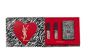 Набор помад glow in the dark zebra star two tone, легко растушевывается, велюрово-сатиновое матовое покрытие, 2 шт SAINT LAURENT