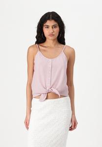 Топ ONLLECEY KNOT SINGLET ONLY, светло-розовый