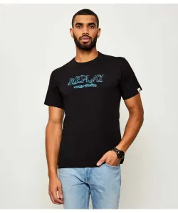 Футболка Regular fit Replay, черный