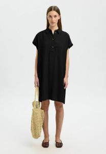 Платье-рубашка Selected Femme, черный