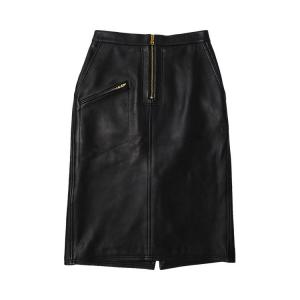 Юбка Willy Chavarria Leather Skirt, Black