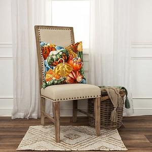 Подушка декоративная Rizzy Home Harvest, оранжевый / зеленый / синий