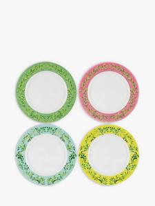 Фарфоровая тарелка для сервировки в стиле икебана Designers Guild, Set of 4, 27cm, Multi